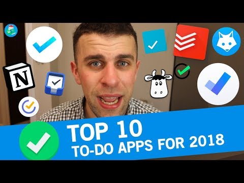Screenshot of video: To do and organisational apps