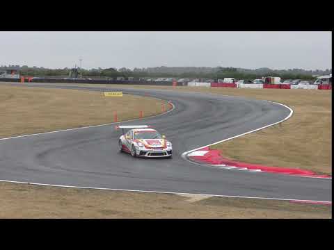 Thumbnail for upload Porsche Carrera Cup great britain R1 at BTCC Snetterton 29 July 2018 926a car 35 problem by Porsche Carrera Cup Great Britain