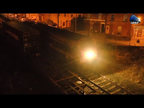 NIR 201 Class Loco Number 8209 & Rail Fox in North Wall, Dublin - 07 February 2023