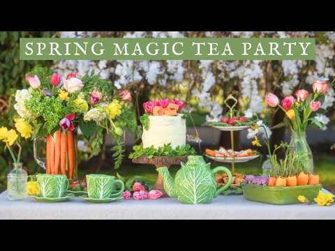 Magical Spring Tea Party 🫖🥕🥬 Whimsical Spring-Inspired Recipes & Decor Ideas