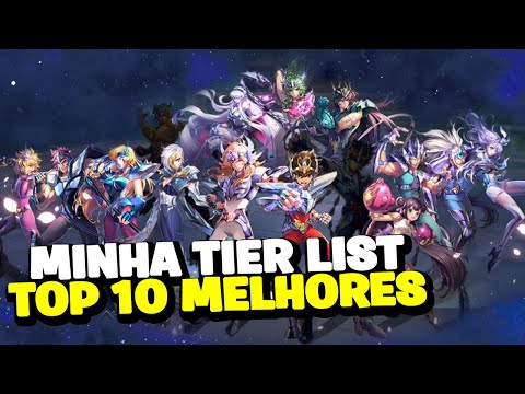 MINHA TIER LISTA TOP 10 MELHORES CAVALEIROS - Saint Seiya Awakening