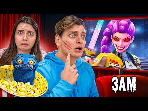 NEVER WATCH ALL KPOP DEMON HUNTERS MOVIES AT 3 AM!! Huntrix and Saja boys