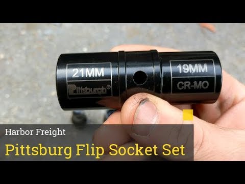 The Pittsburgh 1/2 in. Drive Impact Flip Socket Set Lug Nuts (Harbor Freight) 62491