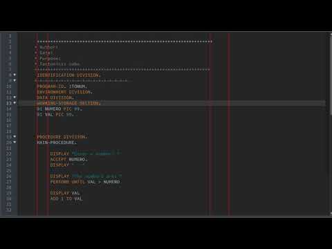 Cobol Program for Numbers to 1