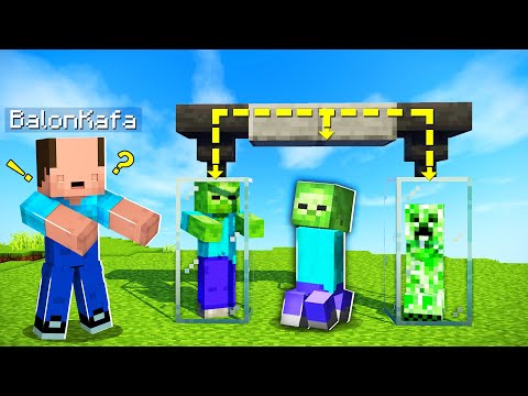 BALON KAFA ZOMBİ CREEPER MAKİNESİ YAPTI !! - Minecraft