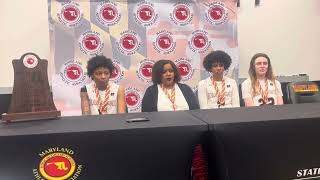 Hammond girls basketball press conference Maryland Class 2A state final 03/15/24