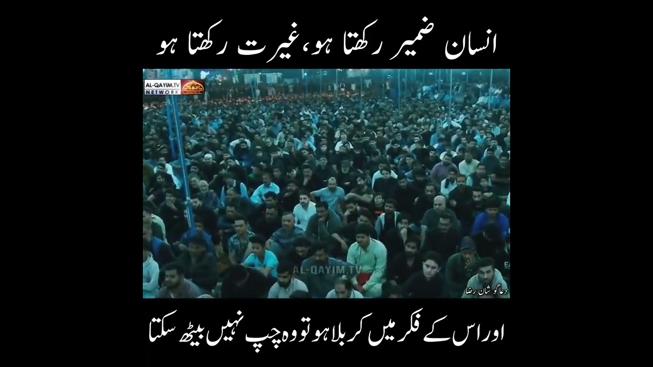 Jb Insan Zameer Or Ghairat Rakhta Ho || Tou Wo Chup Nahi Beth Sakta || Maulana Ali Raza Rizvi | 2024