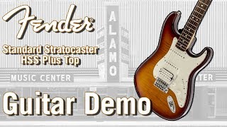 Video thumbnail for Fender Standard Stratocaster HSS Plus Top Guitar Demo by Alamo Music Center