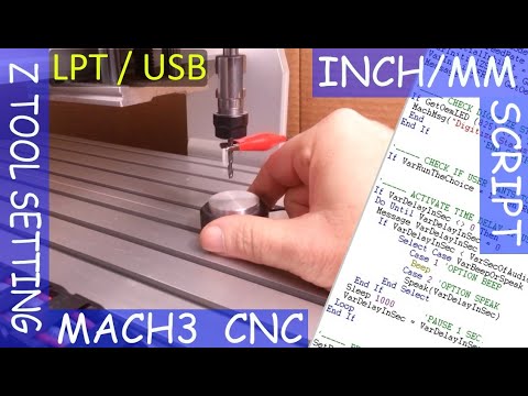 CNC Mach3 | Tool Setting Touch Plate | Auto Tool Zero (Z Axis) | Includes INCH/MM Script