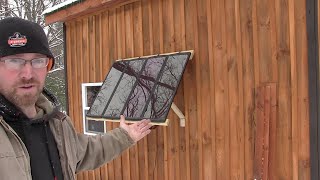 Perfect winter solar panel set up