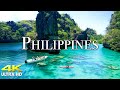 FLYING OVER PHILIPPINES 4K UHD Amazing Beautiful Nature Scenery Relaxing Music For Stress Relief