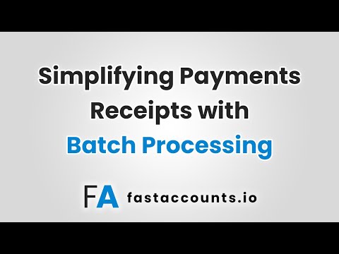 Simplifying Payments Receipts with Batch Processing
