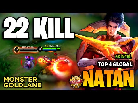 100% MONSTER! Natan Best Build 2023 [ Natan Top Global Gameplay ] By 6KIN4M. - Mobile Legends