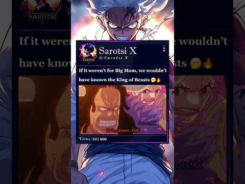 Big Mom has a tremendous impact on Kaido's life #bigmom #kaido #godvalley #onepiece