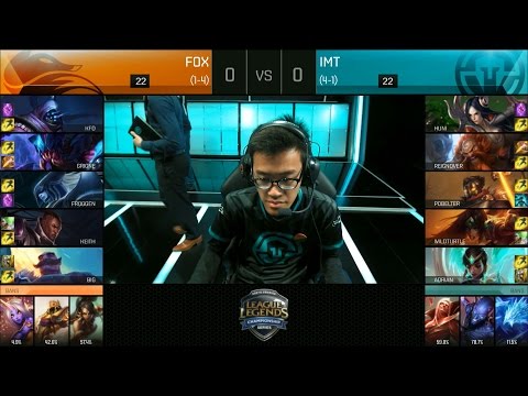 FOX vs IMT Game 1 Highlights - ECHO FOX vs IMMORTALS NA LCS Week 3 Summer 2016
