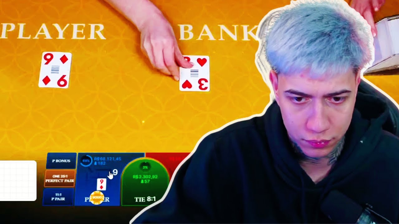 YURI22 JA INICIOU A LIVE COM UM ALL-IN DE 9K NO BACCARAT