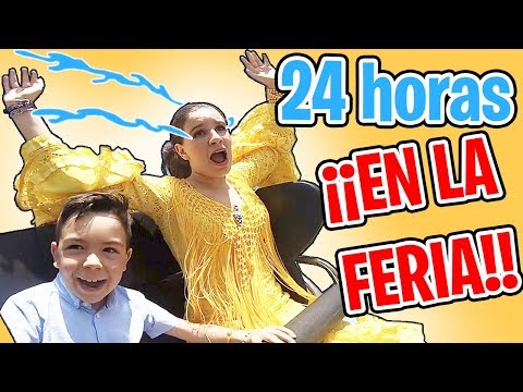 24 HORAS en ¡¡LA FERIA!! 🎢ATRACCIONES ¡¡ALUCINANTES!!