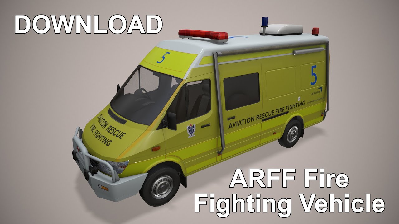 Veicolo antincendio ARFF --393-- Modello 3D