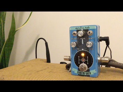 McCaffrey Zero to Sixty Modified Tube Screamer Overdrive Pedal Demo