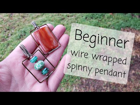 Beginner Jewelry Making: Wire Pendant with Spinning Bead
