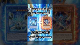 NEW! 1 Minutes 1 Card Combo Habakiri to Snake Eyes?! 7 DISTRUPTION + FOLLOW UP!?