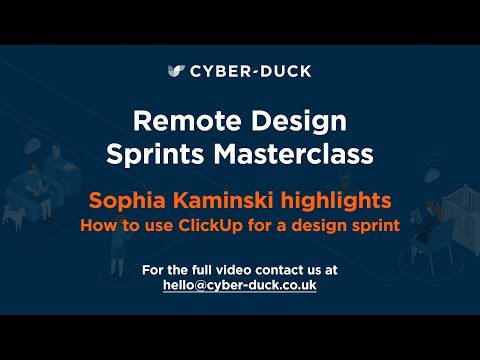 Sophia Kaminski [ClickUp] Highlights | Remote Design Sprints Masterclass