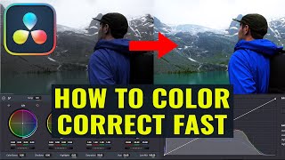 How To COLOR CORRECT Footage In DaVinci Resolve FAST