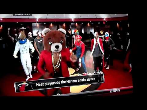 Miami heat doing the harlem shake