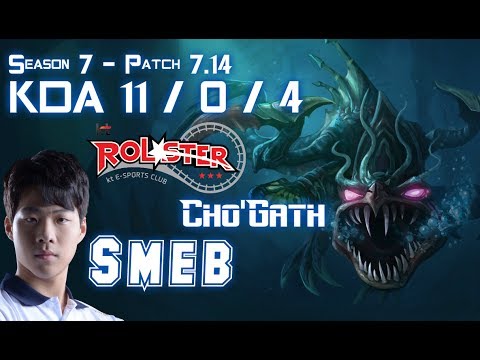 KT Smeb CHO'GATH vs JAYCE Top - Patch 7.14 KR Ranked