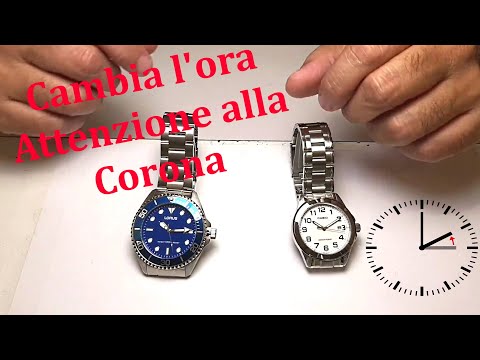 Cambia l'orario torna l'ora solare - ATTENZIONE ALLA CORONA