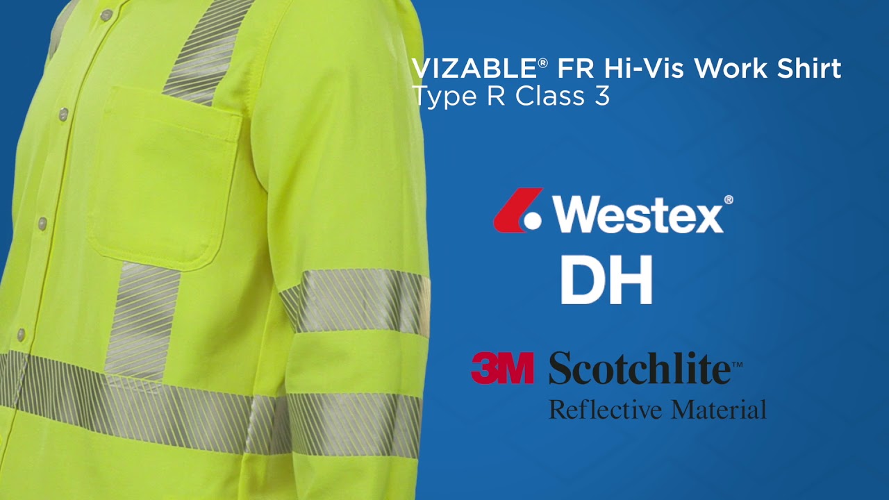 VIZABLE FR Hi-Vis Shirt – ANSI Class 3 Type R : National Safety Apparel