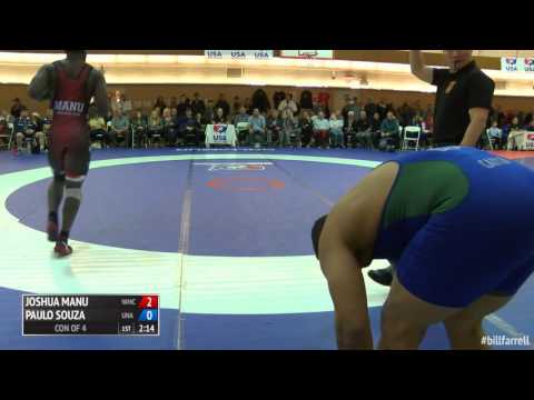 97 Con of 4 - Joshua Manu (Navy-Marine Corps Mat Club) vs. Paulo Souza (Unattached)