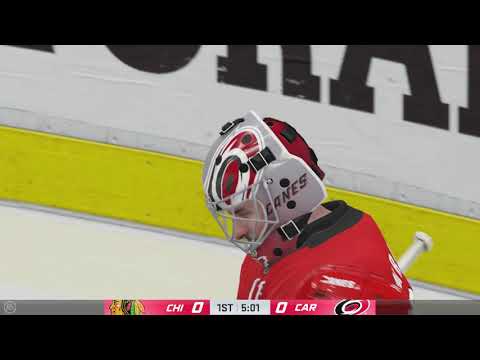 NHL 20 Season mode - Chicago Blackhawks vs Carolina Hurricanes - (Xbox One HD) [1080p60FPS]