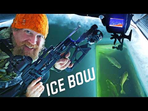 Crossbow Ice Fishing with 3D Printed Modifications