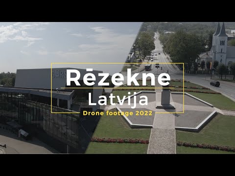Rēzekne Latvija - 4K Drone Cinematic Footage 2022