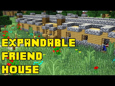 Minecraft Multiplayer Friend House Tutorial (How to Build Survival Ideas)