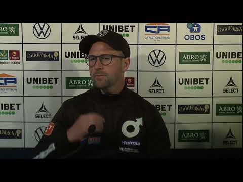 Presskonferens efter Kalmar FF-Degerfors IF