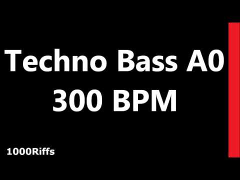 Techno Bass Metronome A0 : 300 BPM : Beats Per Minute