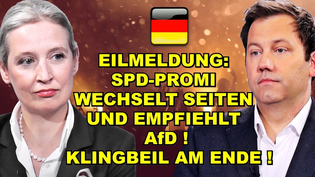 EIL: SPD-PROMI LÄUFT ÜBER & EMPFIEHLT AfD!