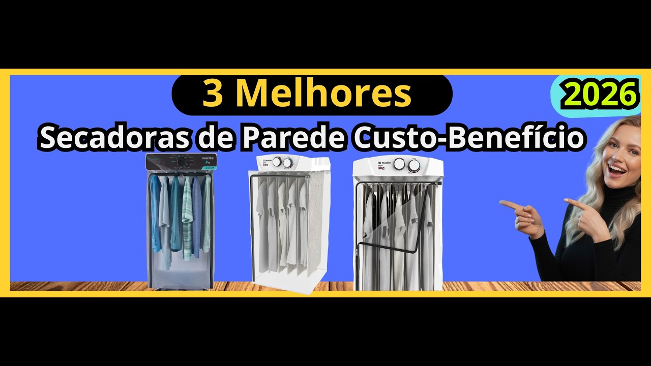 (NOVO)As 3 Melhores Secadoras de Parede Custo-Benefício de 2026!