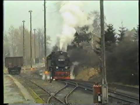 Harzquerbahn: Nordhausen - Eisfelder Talmühle - Stiege -  Sorge,   1991