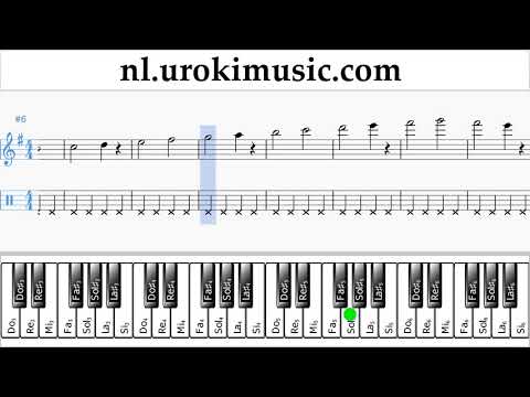 Piano Leren Spelen (rechter hand) Mariah Carey - All I Want For Christmas Is You Tablatura Deel#1