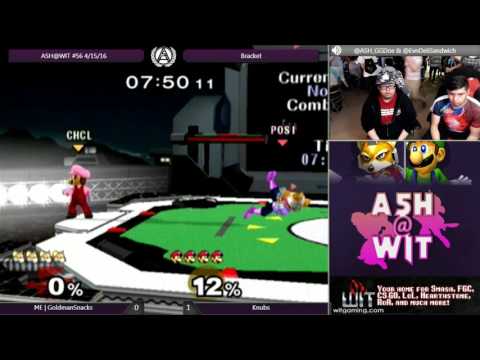 Knubs (Luigi) vs ME | GoldmanSnacks (Fox) - ASH@WIT #56 Melee Bracket