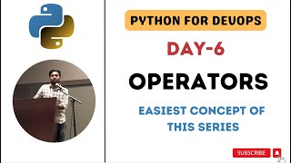 Day-6 | Operators | Python for DevOps #python  #abhishekveeramalla