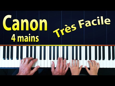 Canon Pachelbel Piano Facile 4 mains Débutants