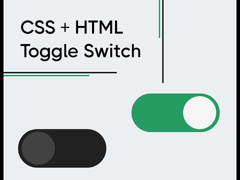 Color Changing Toggle Switch Css Html Tutorial