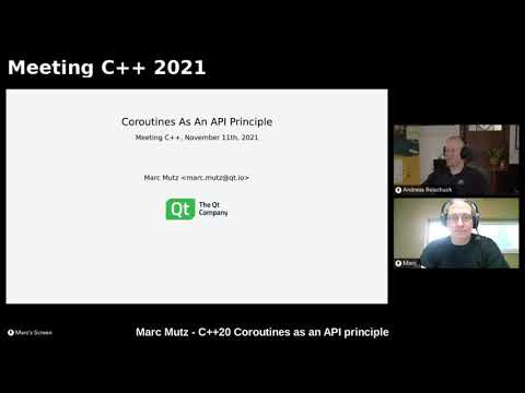 C++20 coroutines as an API principle - Marc Mutz - Meeting C++ 2021
