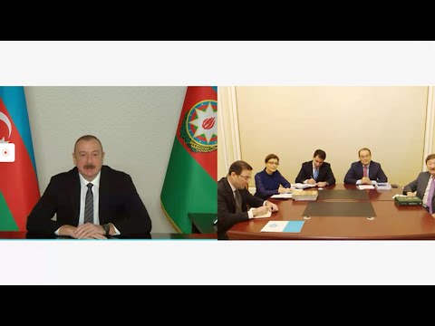 Ilham Aliyev received in a video format Secretary General of Cooperation Council of Turkic-Speaking States &raquo; Official web-site of President of Azerbaijan Republic