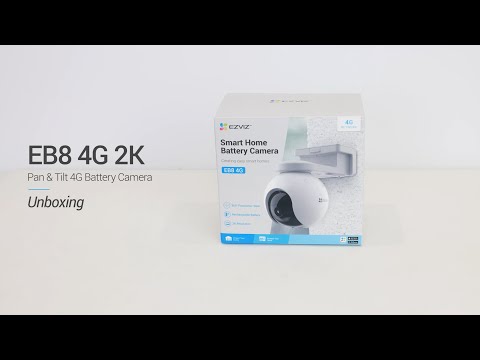 Unboxing zewnętrznej kamery obrotowej z komuniukacją 4G EZVIZ EB8
