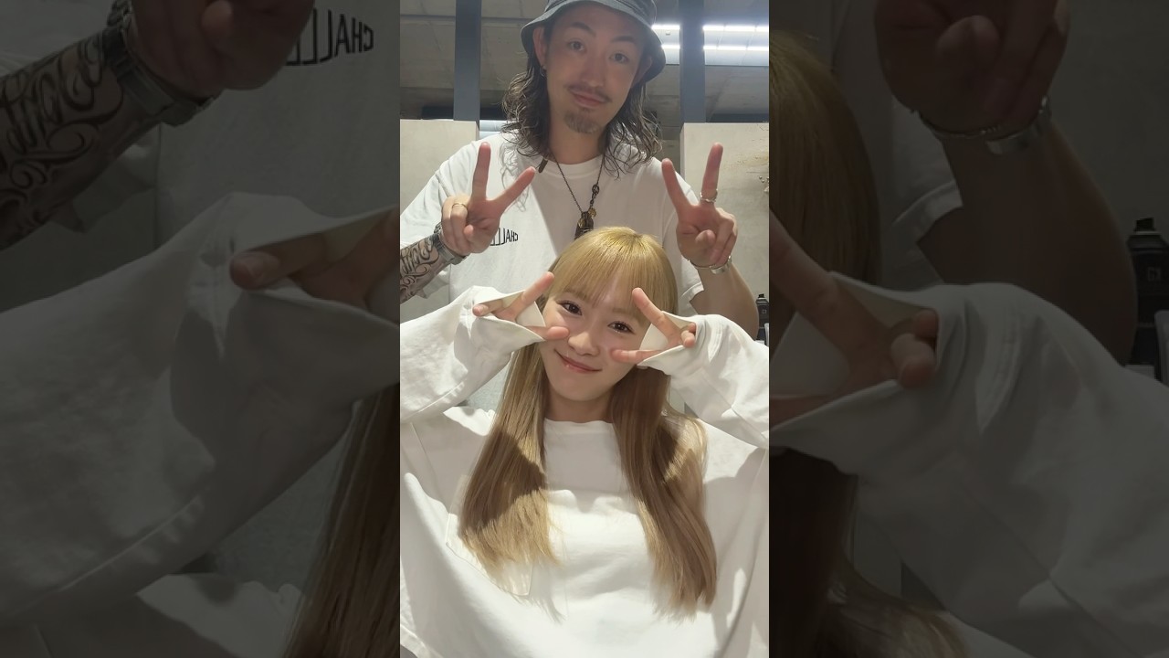 川栄さんの劇的イメチェン🥰#ハイライト #バレイヤージュ #レイヤーカット #ダブルカラー